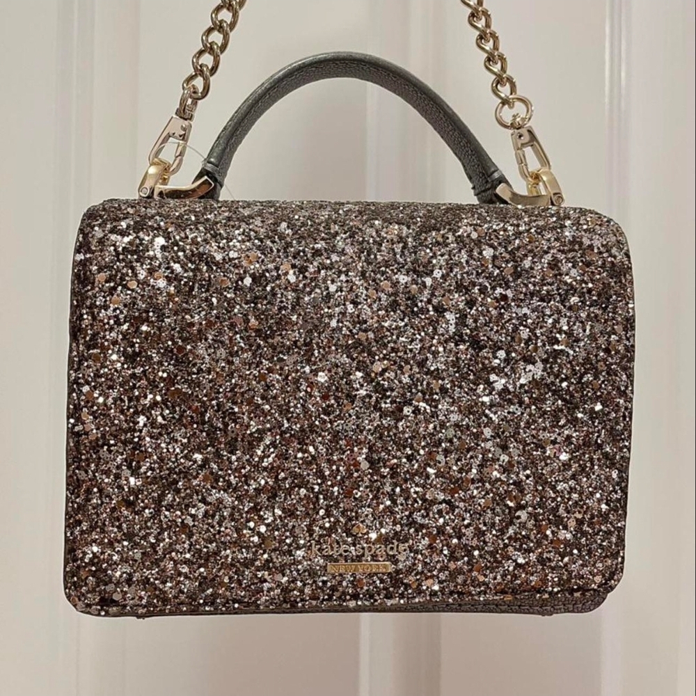 Kate Spade Glitter Gunmetal Bag